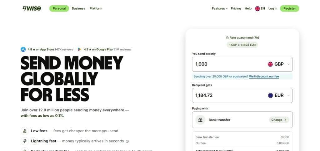 10 Top Money Transfer Services Vs. Bank Transfers 2 Wise (Formerly TransferWise)