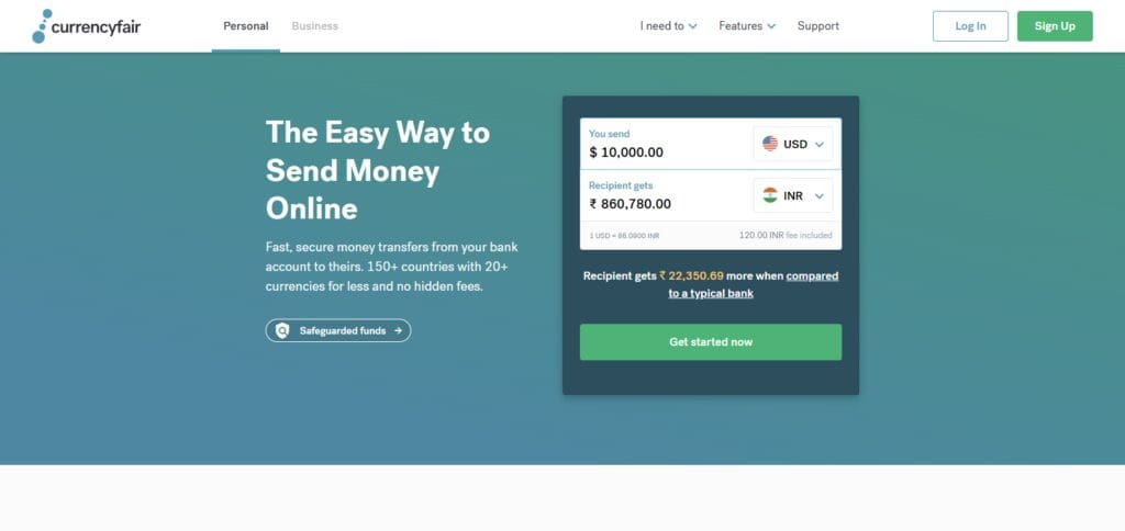 10 Top Money Transfer Services Vs. Bank Transfers 9 CurrencyFair