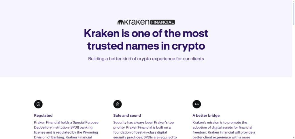 10 Best Bank for Bridging Fiat To Stablecoins 9 Kraken Bank