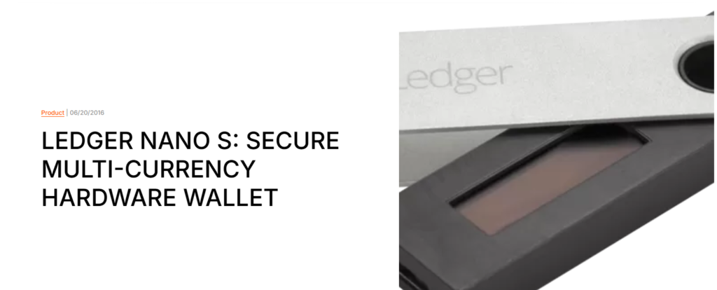 Step 1: Purchase a hardware wallet
