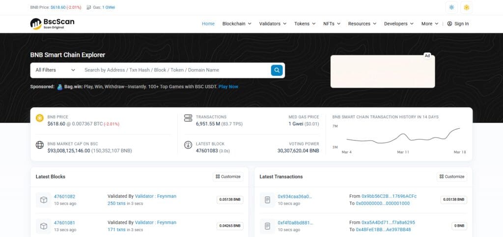 How to Upgrade MetaMask for Cross-Chain Transactions 6 Block Explorer URL: https://bscscan.com/