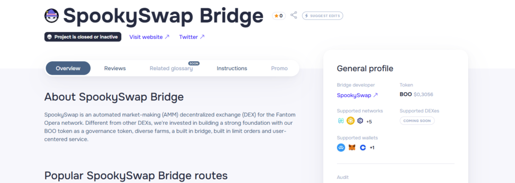 SpookySwap Bridge