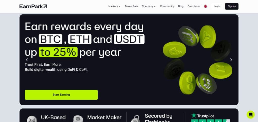 10 New Ethereum Tokens Launching Soon – Stay Ahead of the Market 5 EarnPark (PARK)