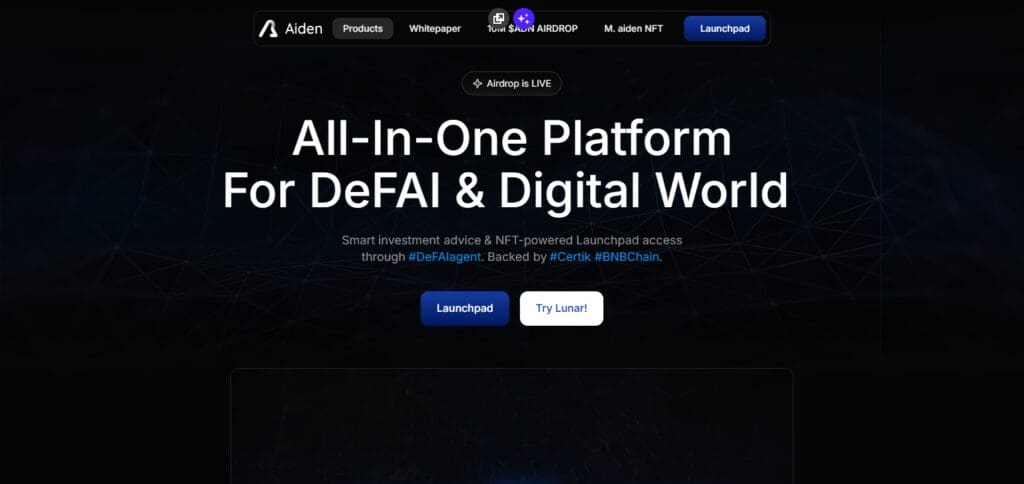 10 New Ethereum Tokens Launching Soon – Stay Ahead of the Market 11 Aiden Labs (ADN)