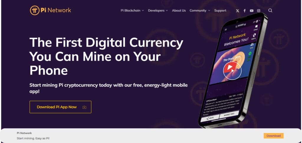 9 Best Mobile Mining Coins In 2025 2 Pi Network (PI)