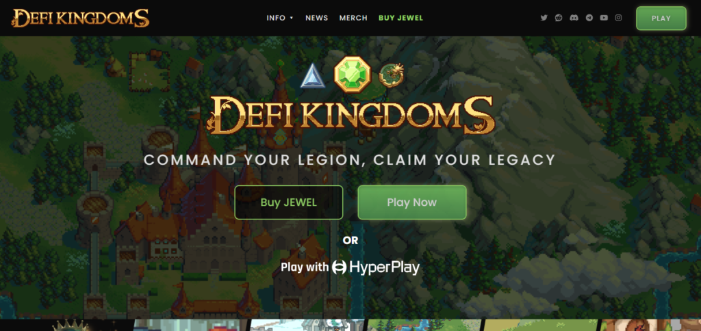 .DeFi Kingdoms (JEWEL) Play To Earn Coins