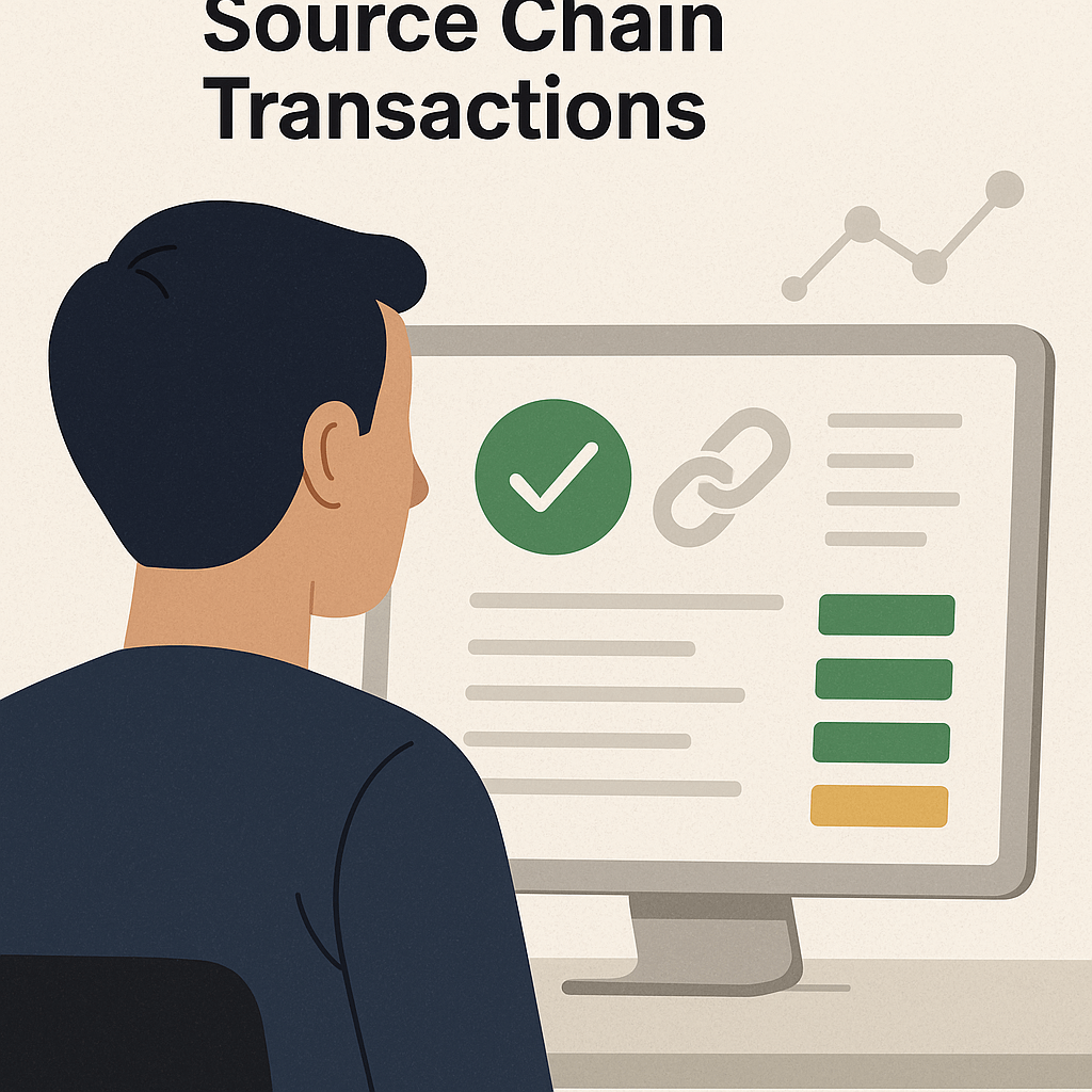 Review the Status of Source Chain Transactions