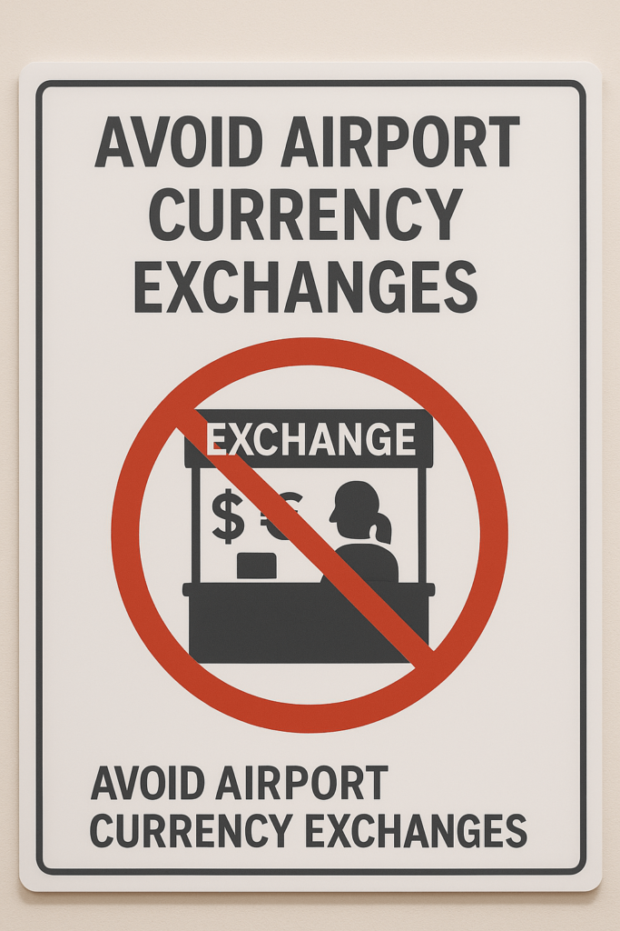 Avoid Airport Currency Exchanges