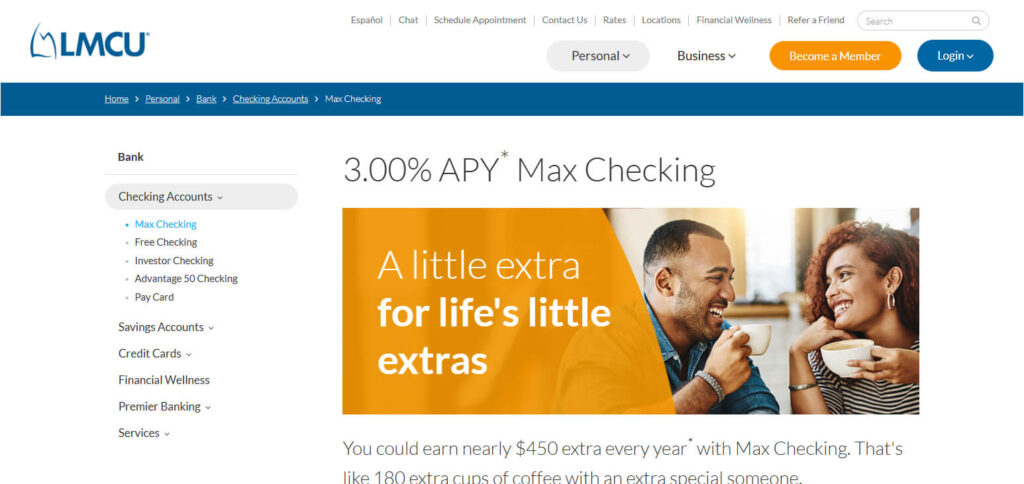 Lake Michigan Credit Union Max Checking