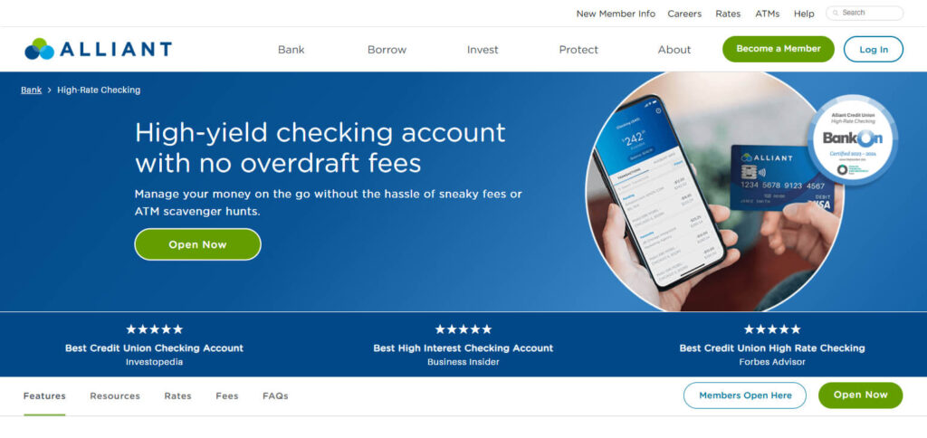 Alliant Credit Union High-Rate Checking