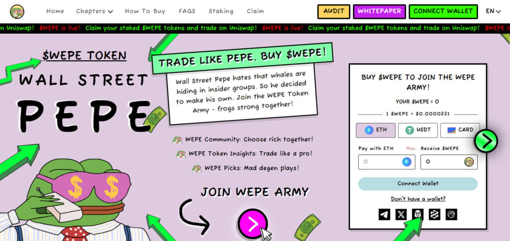 Wall Street Pepe (WEPE)