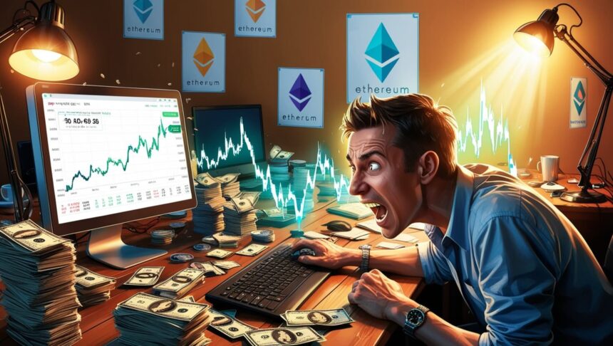 Ethereum FOMO Trader Buys $3M in ETH as Price Surges 10%