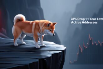 Shiba Inu Price in Danger as Active Addresses Drop 78% to 1-Year Low