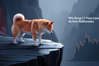 Shiba Inu Price in Danger as Active Addresses Drop 78% to 1-Year Low