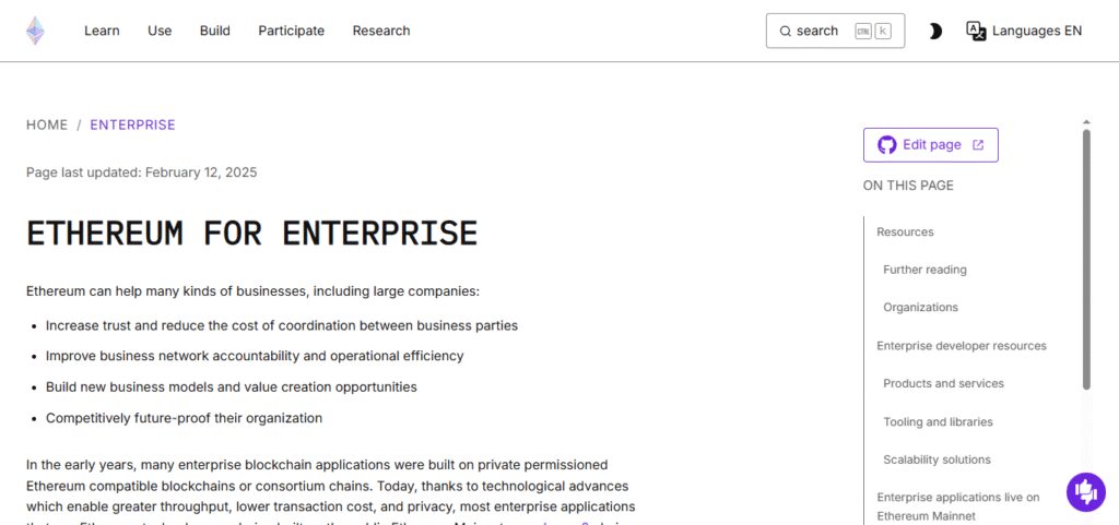 About Ethereum Mainnet