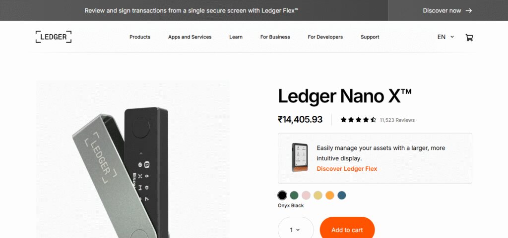 10 Best High-Security Crypto Wallets 3 Ledger Nano X