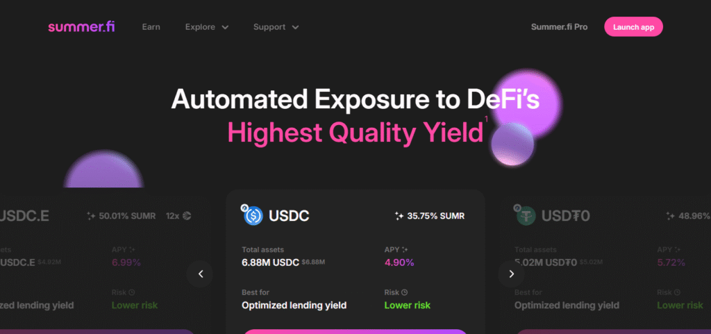 10 Best High-ROI DeFi Projects 8 Summer.fi