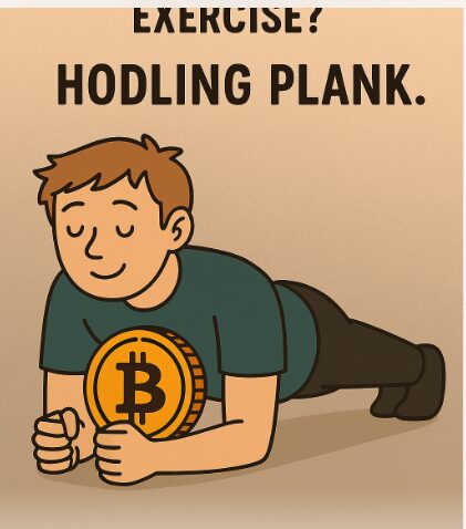 What's a Bitcoin holder's favorite exercise? HODLing plank.
