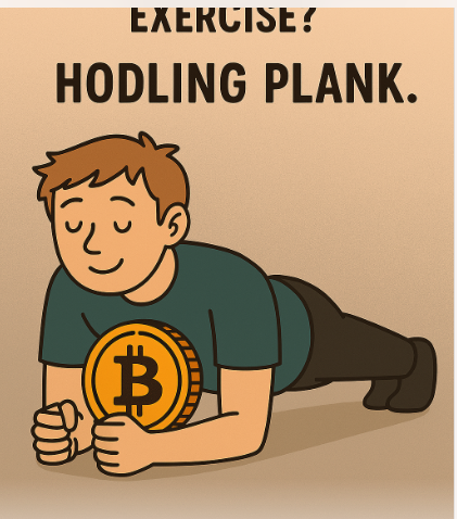 What's a Bitcoin holder's favorite exercise? HODLing plank.