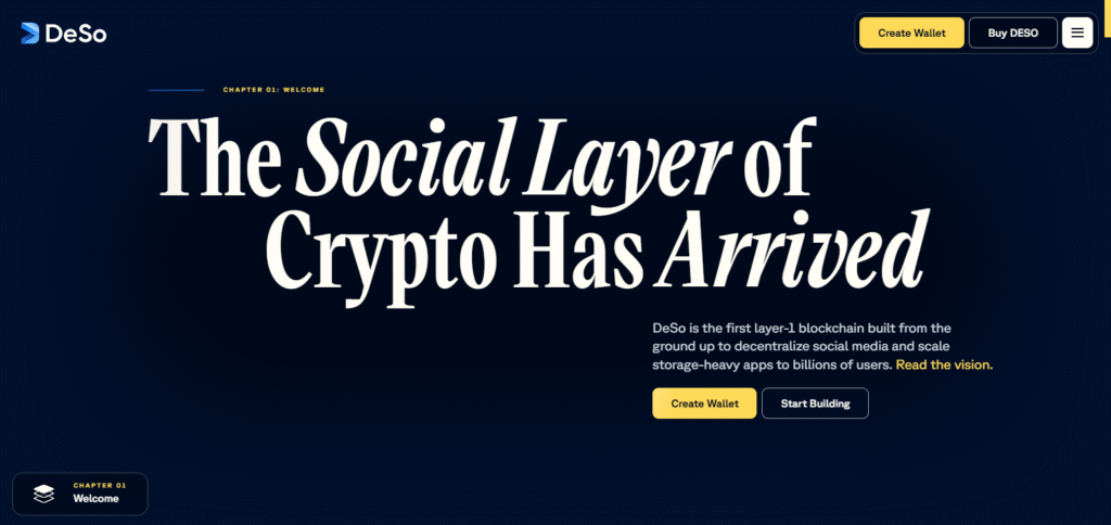 DeSo (Decentralized Social)