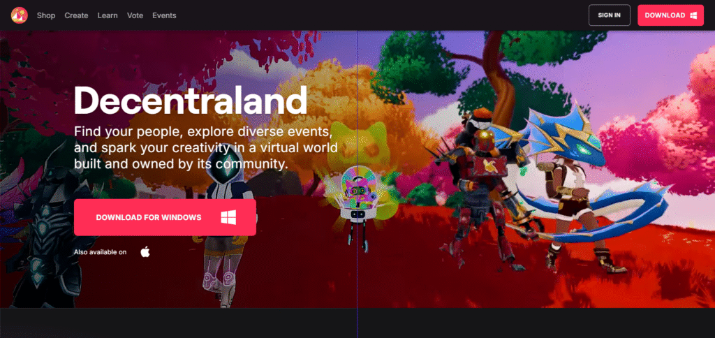 10 Best Crypto Games on Polygon for Beginners 5 Decentraland