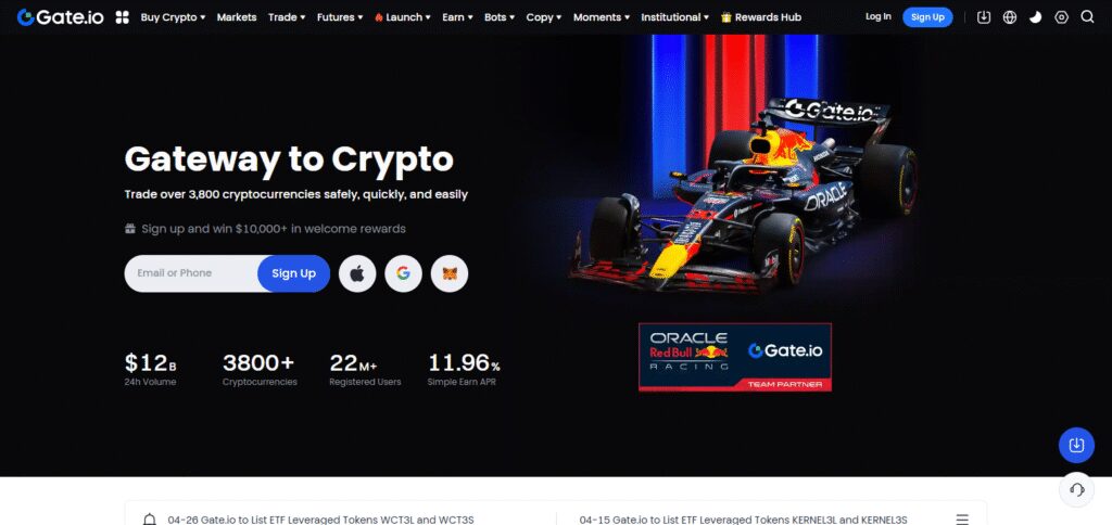 10 Best Crypto Exchange for Multi-Wallet Integration 11 Gate.io