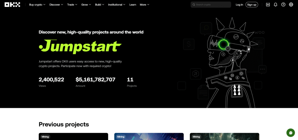 10 Best Crypto Exchange for Launchpool and Token Farming 3 OKX Jumpstart