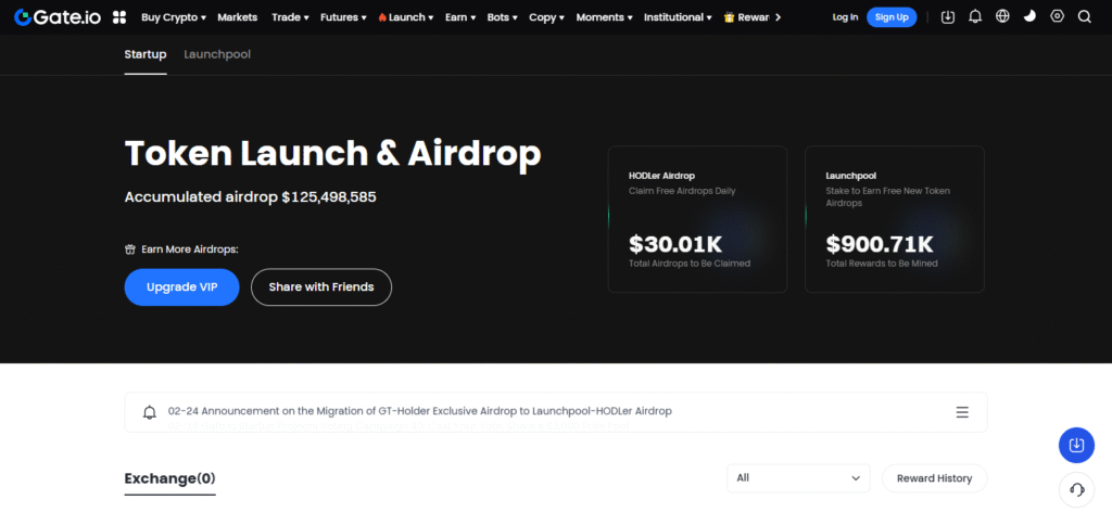 10 Best Crypto Exchange for Launchpool and Token Farming 6 Gate.io Startup