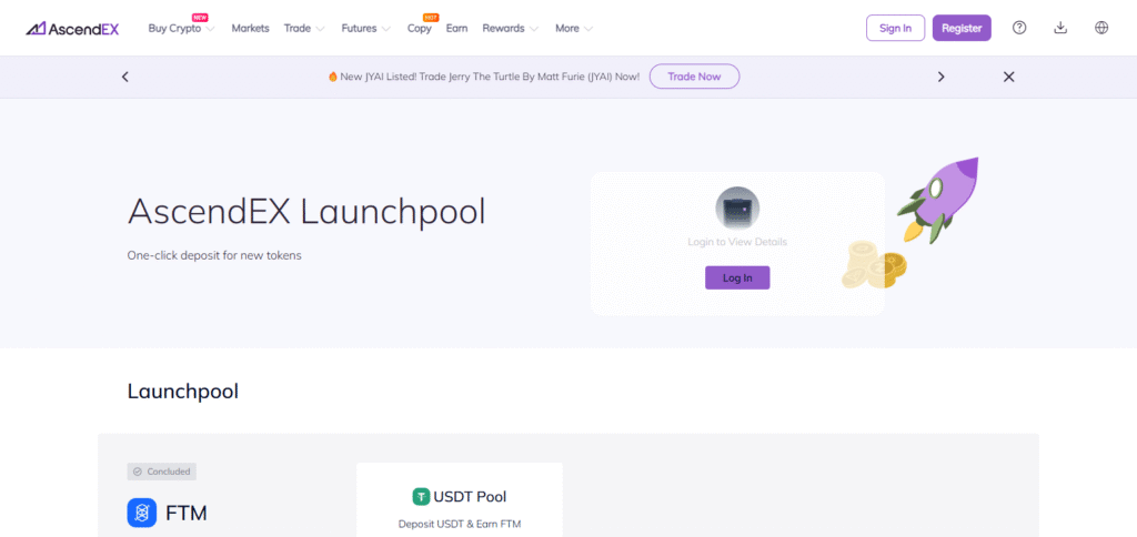 10 Best Crypto Exchange for Launchpool and Token Farming 9 AscendEX Launchpool