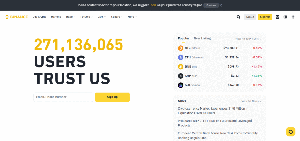 10 Best Crypto Exchange for AI-Generated Trading Signals 2 Binance