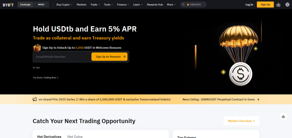 10 Best Crypto Exchange for AI-Generated Trading Signals 3 Bybit