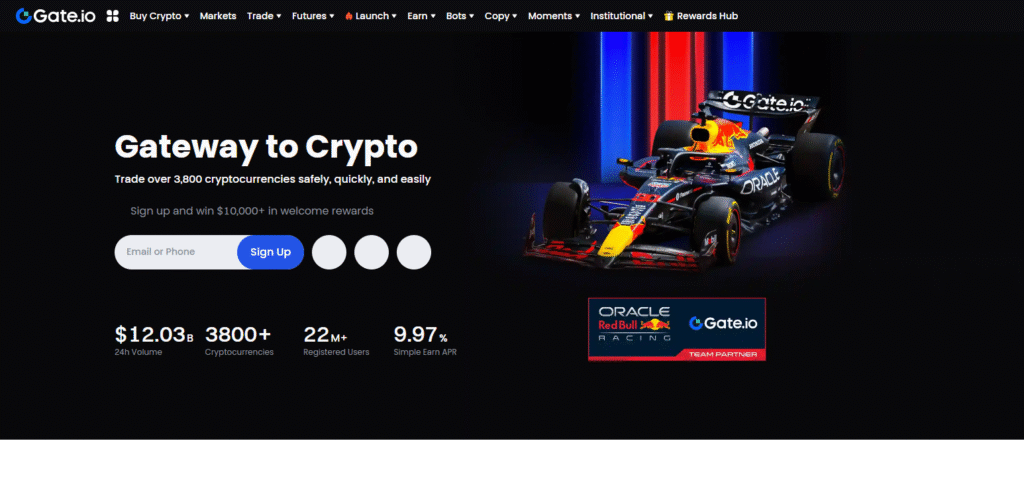 10 Best Crypto Exchange for AI-Generated Trading Signals 6 Gate.io