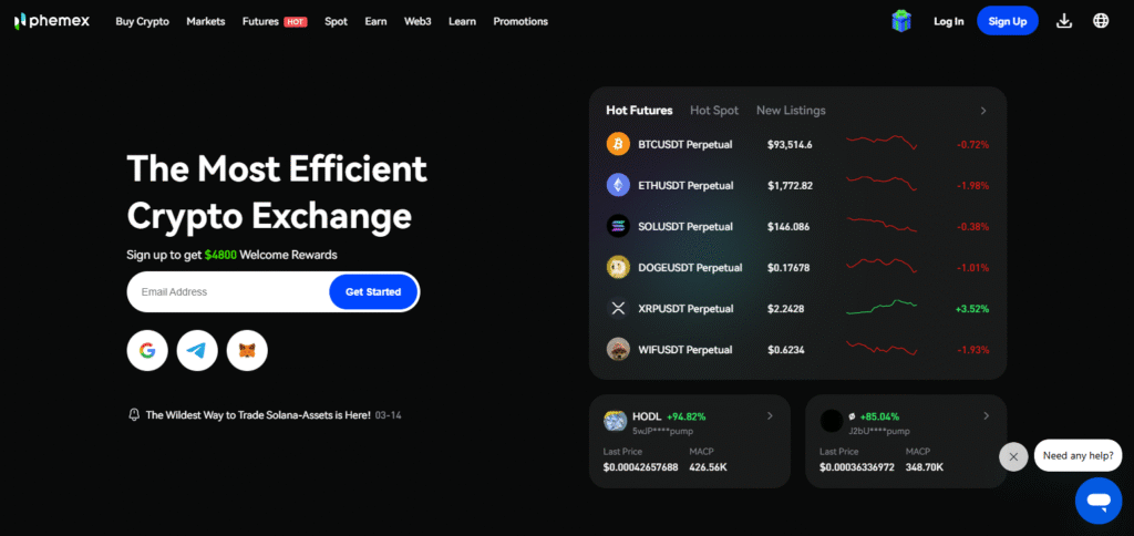 10 Best Crypto Exchange with Native Cross-Margin Trading 9 Phemex