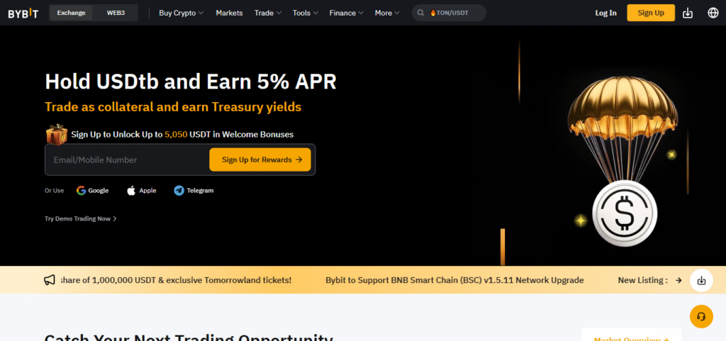 10 Best Crypto Exchange for Gas-Free Ethereum Transfers 5 Bybit