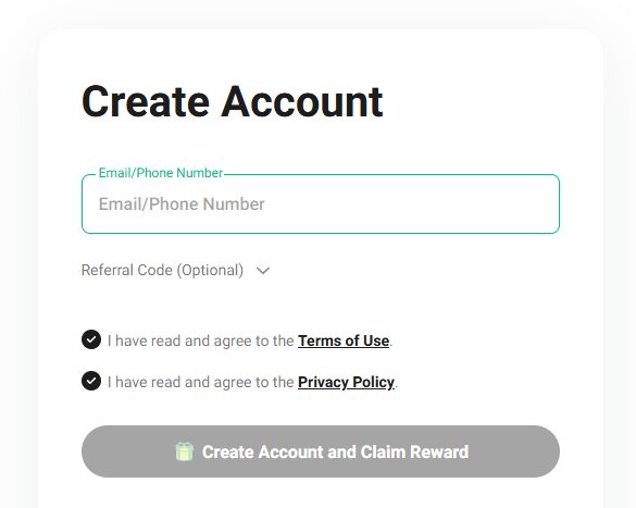 Create an Account