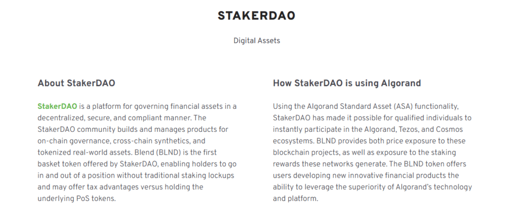 StakerDAO