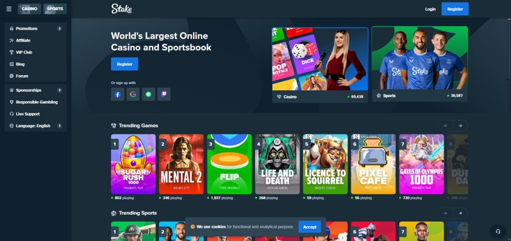 10 Best Bitcoin & Crypto Casinos & Gambling Sites Austria 3 Stake.com