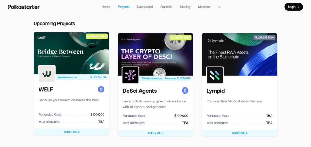 Polkastarter Crypto Launchpad For New Tokens