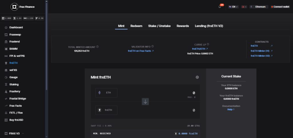Frax Ether (frxETH)