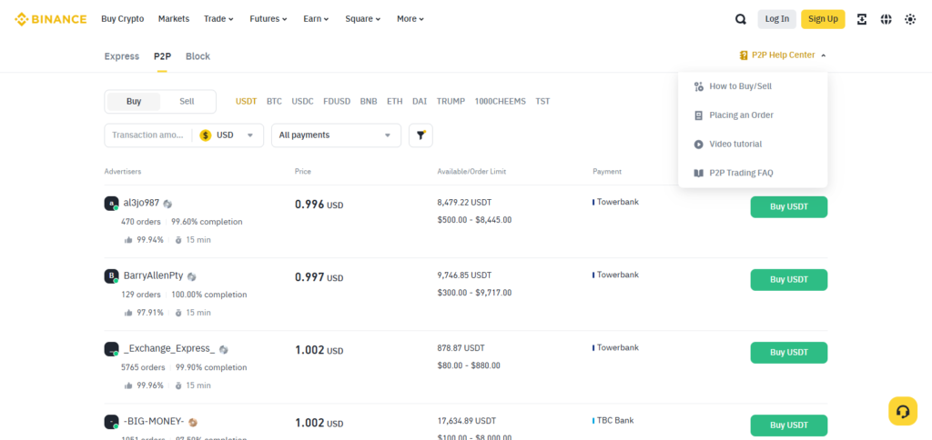 P2P Trading