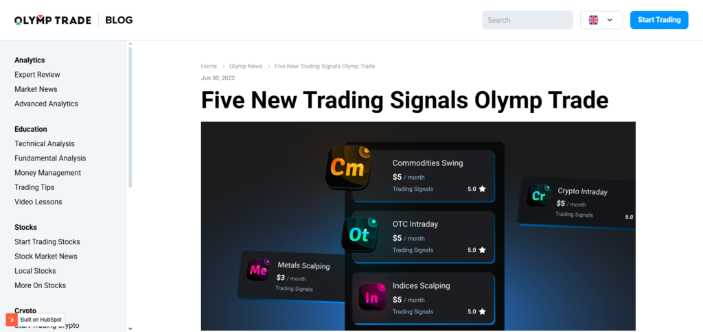 Olymp Trade Signals