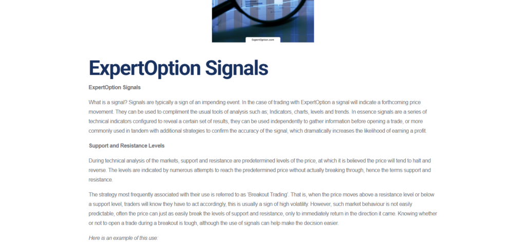 ExpertOption Signals