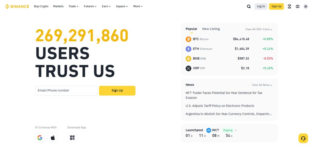 Set Up an Account Binance