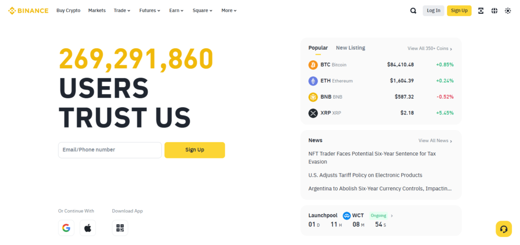 Set Up an Account Binance