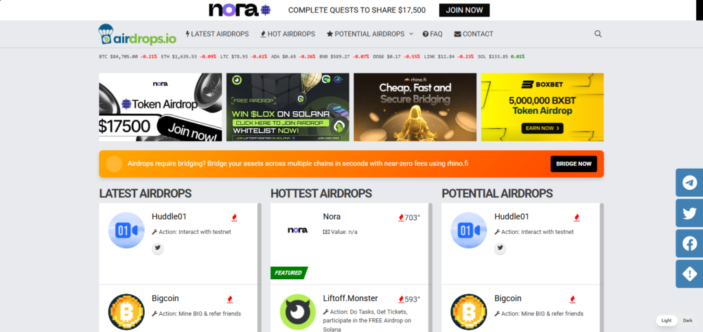 Airdrops.io
