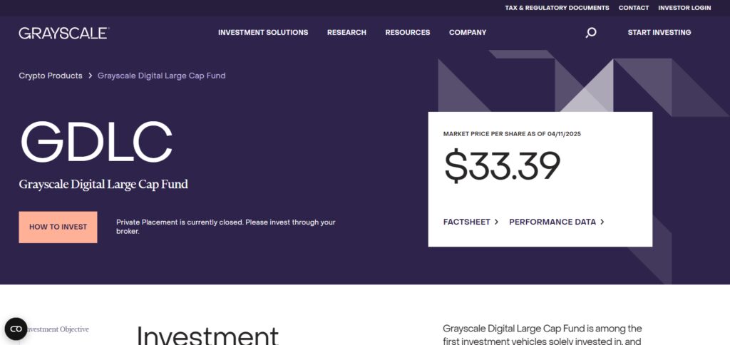 Grayscale Digital Large Cap Fund
