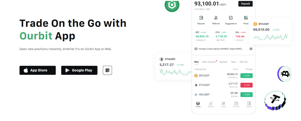 Trade On the Go with Ourbit App