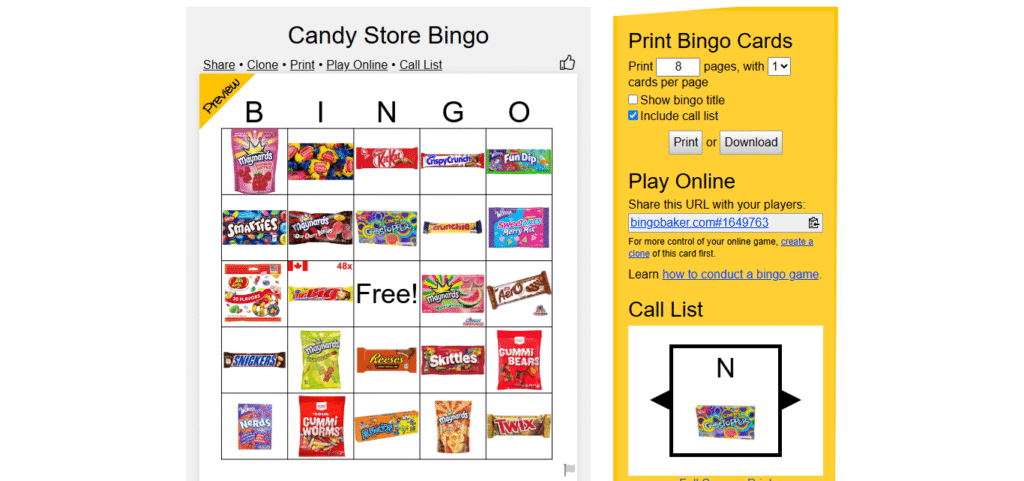 Candy Emporium (Bingo)
