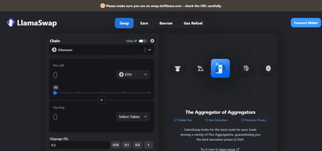 DeFiLlama Meta-Aggregator