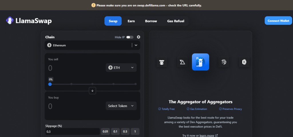 DeFiLlama Meta-Aggregator